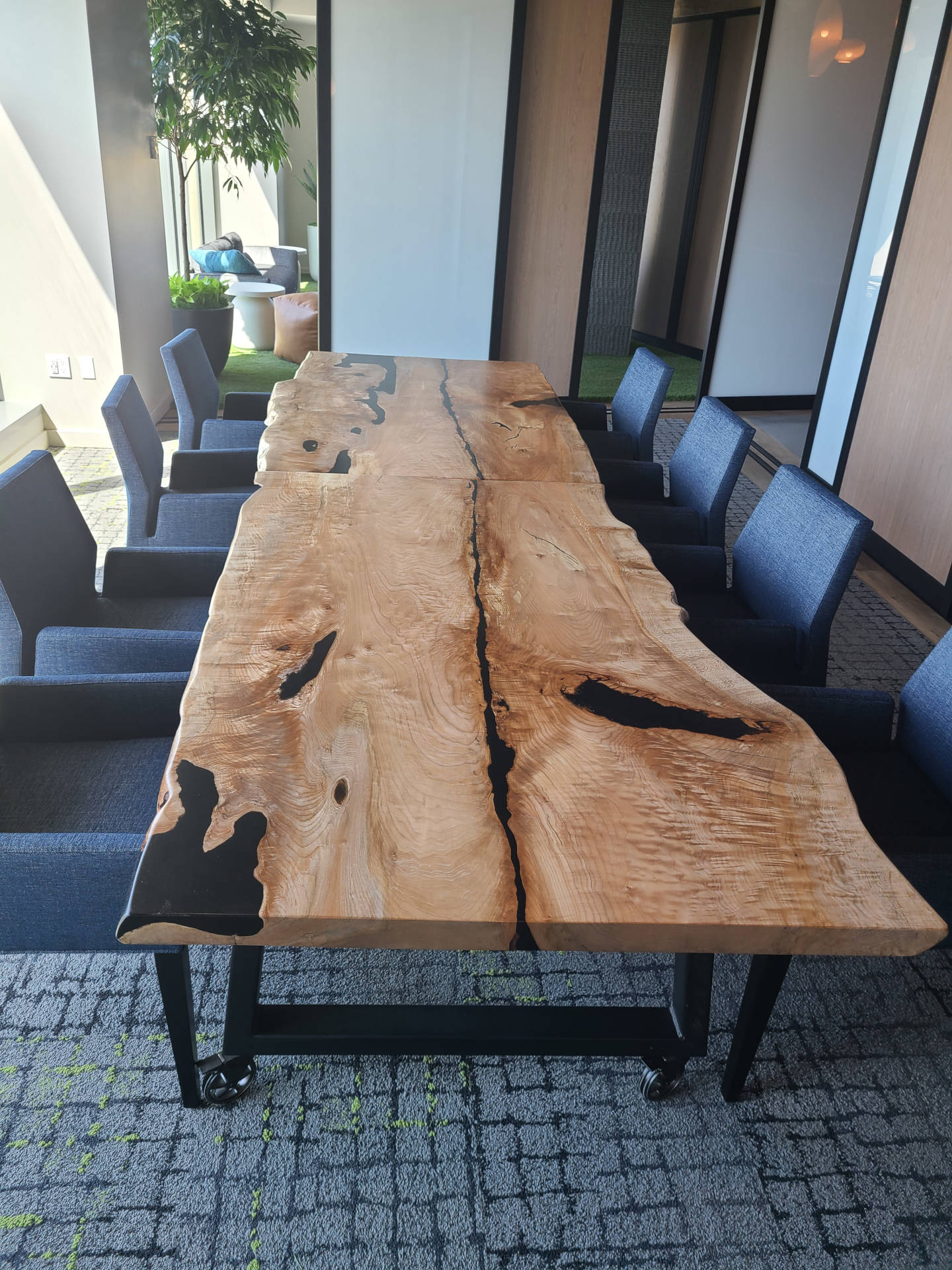 Live Edge Maple Grouping Tables | Blue Snow