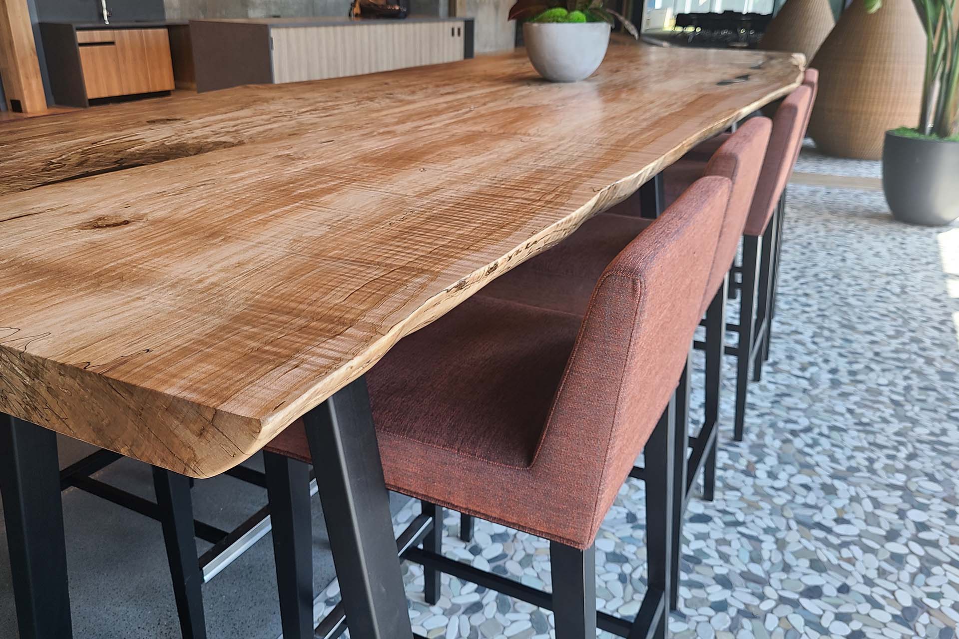 Spalted Maple Communal Table | Blue Snow