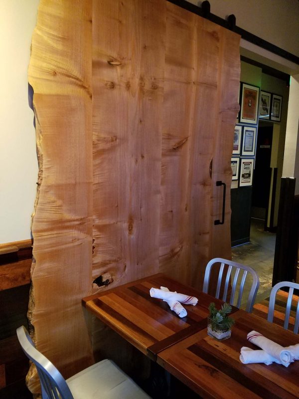 Live Edge Barn Door | Blue Snow